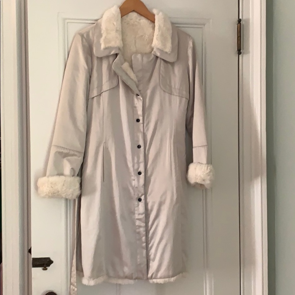 Rabbit fur coat